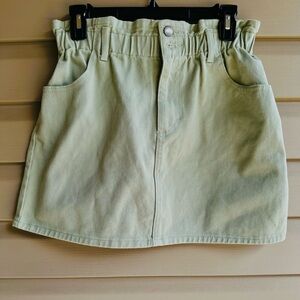 Gianni Bini Light Green Mini Skirt Juniors Size Medium (z)